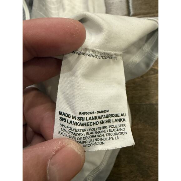 Nike Pro Womens Thermal White Gray 1/2 Zip Running Jacket Size M MEDIUM 585565 - Picture 7 of 10